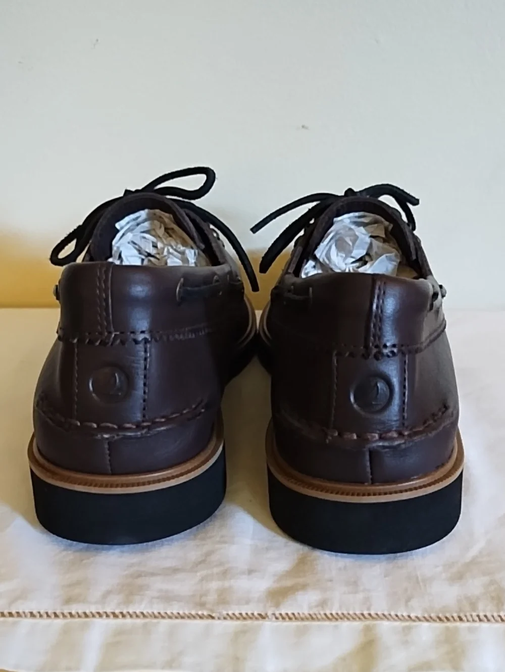 SPERRY SHOES - MEN'S-DARK BROWN, SZ 12 - NEW IN BOX
